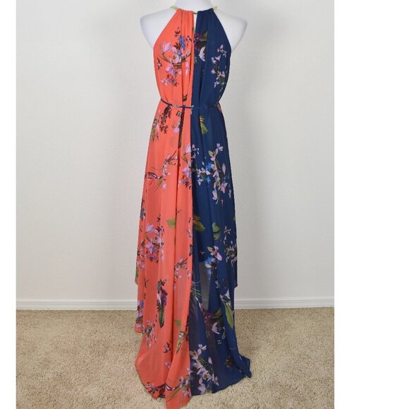 Ted Baker HANIE Two-Tone Floral Maxi Dress - 2 - Picture 7 of 10